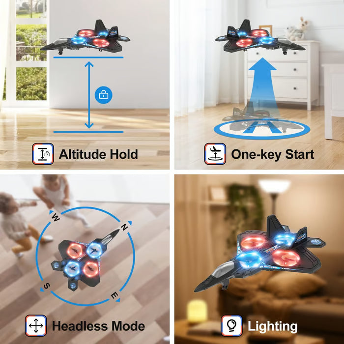 🔥⏰Last Day Promotion🔥V17 Jet Fighter Stunt RC Airplane
