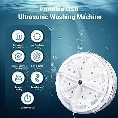 🔥Limited Time 50% OFF🔥2 in 1 Ultrasonic Washing Machine