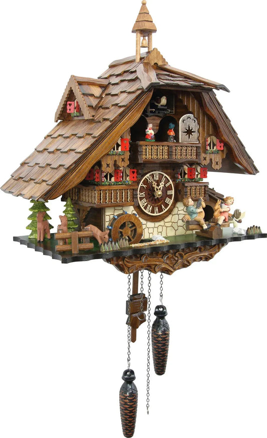 Cuckoo Clock The Seesaw Mill - Quartz Chalet 42cm - Cuckoo-Palace