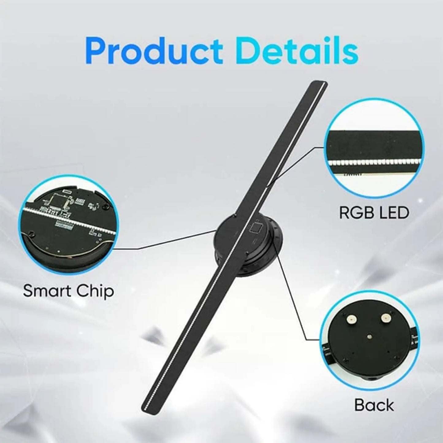 🎅Christmas Pre-sale 50% OFF✨3D Hologram LED Fan Projector