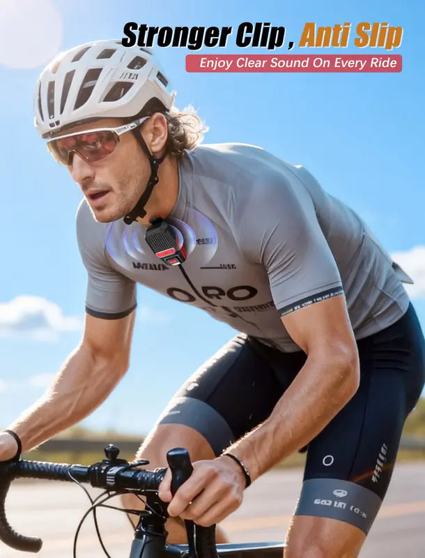 Wearable Bluetooth Speaker with RGB Lights & Flashlight, IPX6 Waterproof