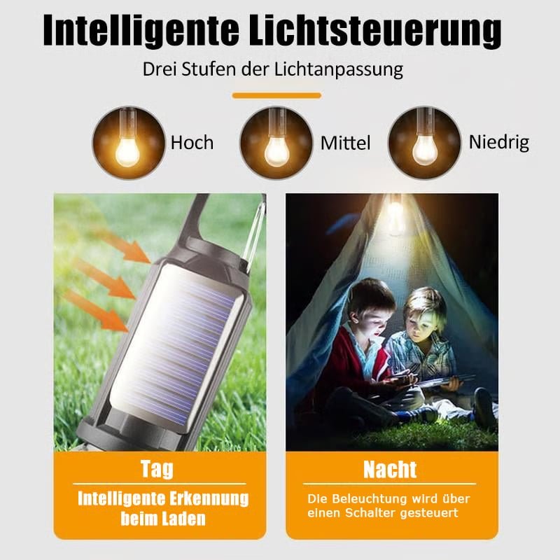 🔥Flash Sale 49% OFF💡Solar Tent Lights USB Rechargeable Led Camping Lantern - stavogue