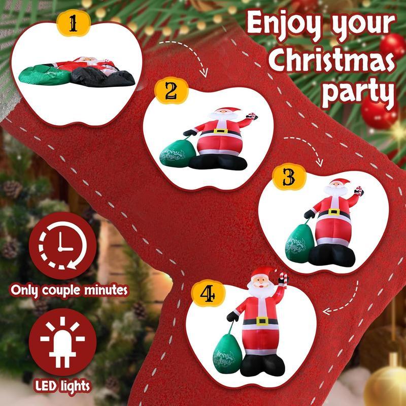 🎅Giant Christmas Inflatable Santa Claus with Candy and Big Gift Bag Outdoor Decor✨ - stavogue