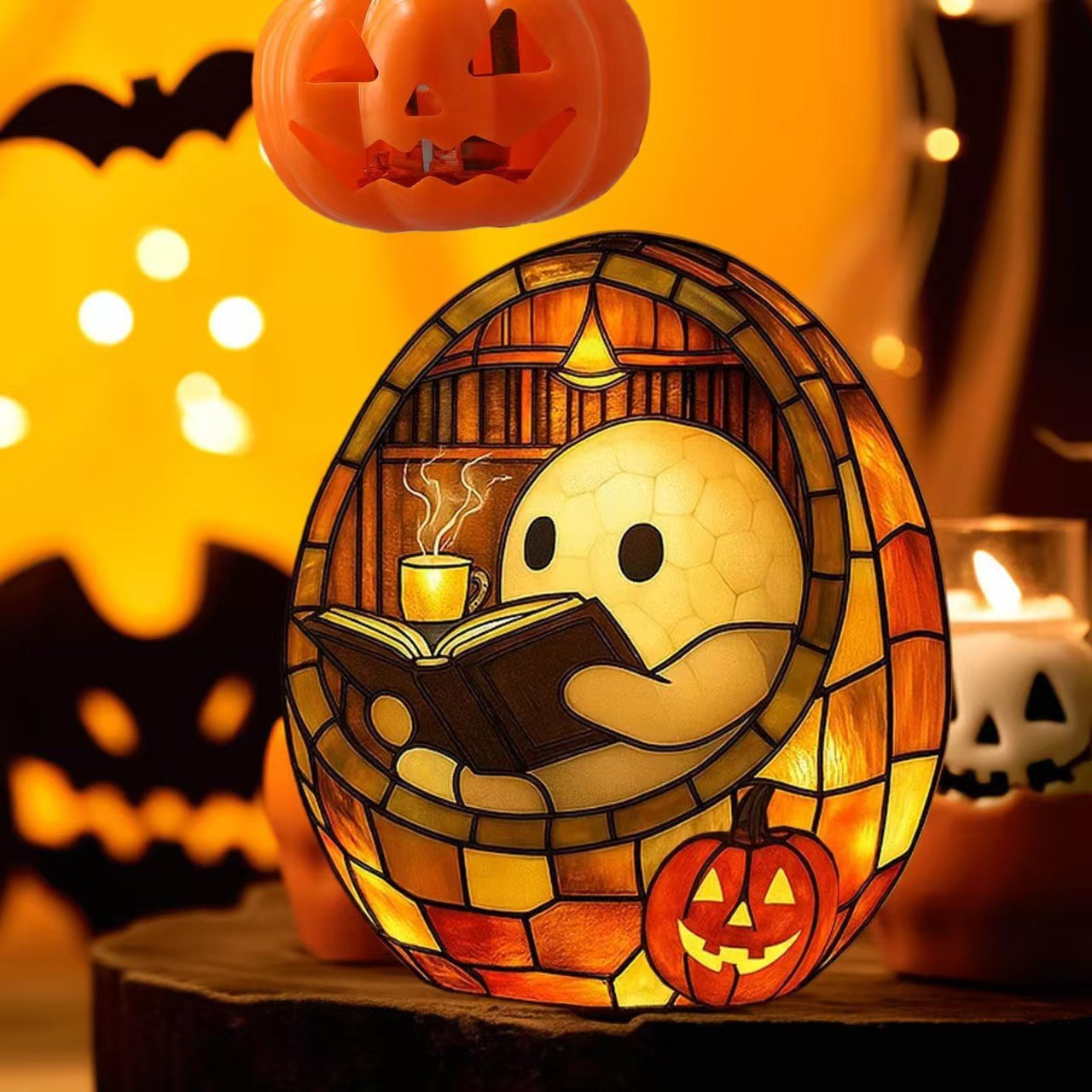 🔥Halloween Pre - sale🎃 - 3D Physical Ghost Bubble Bath Lamp, Ghost - Themed Bathtub Accent Lamp for Halloween Party or Gift - stavogue