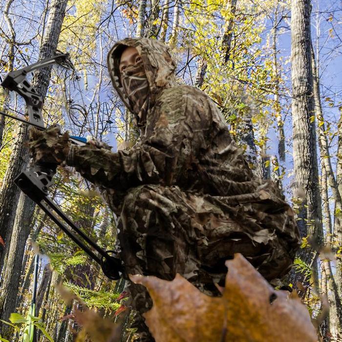 Hunting Ghillie Suit, 3D Leafy Camo Suit Camouflage(Oversize) - stavogue