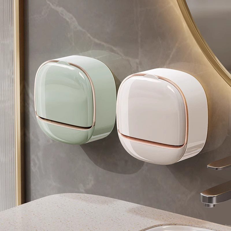Luxury Soap Holder with Drain Tray, Waterproof Soap Dish Holder - stavogue
