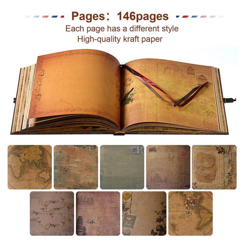 ❤️📚 Our Adventure Book Scrapbook 📸💕 - Retro Style Embossed Letter Cover, Perfect for Travel & Memories 💭" - stavogue