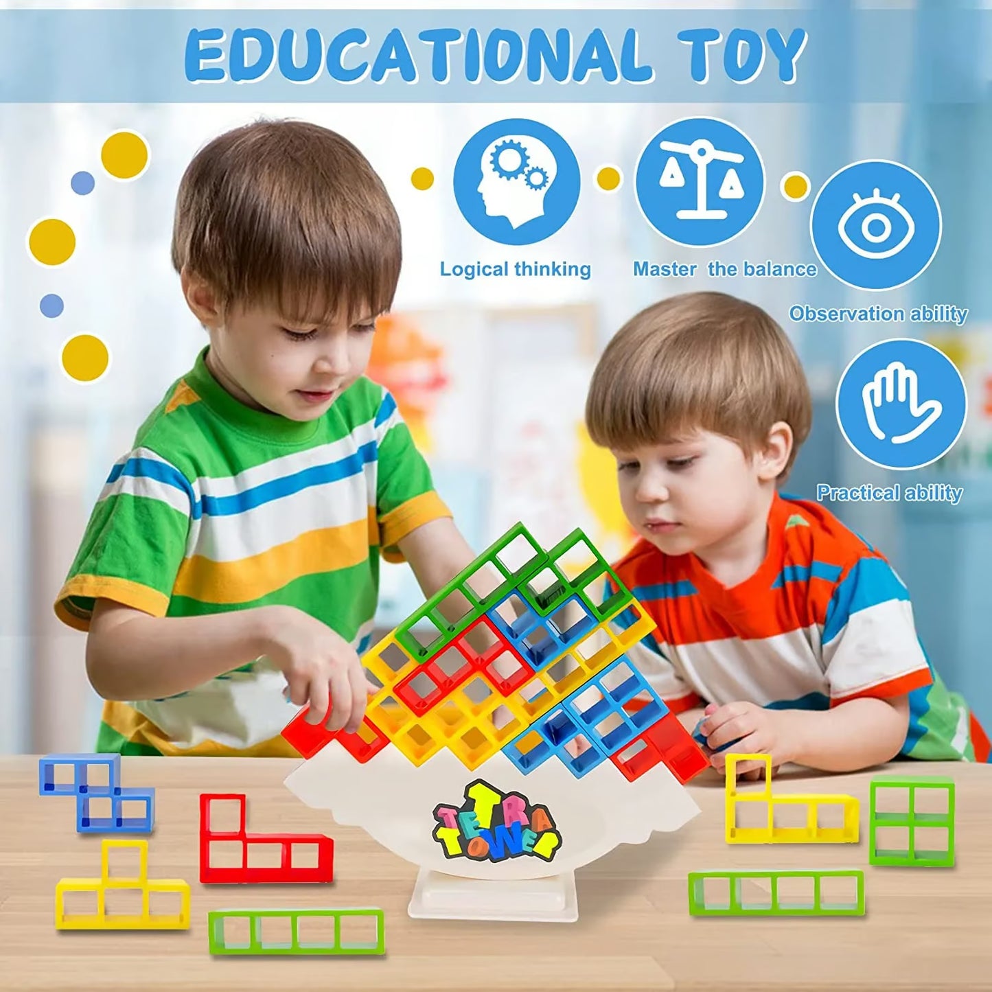 🔥LAST DAY 49% OFF - Team Tower Game For Kids & Adults