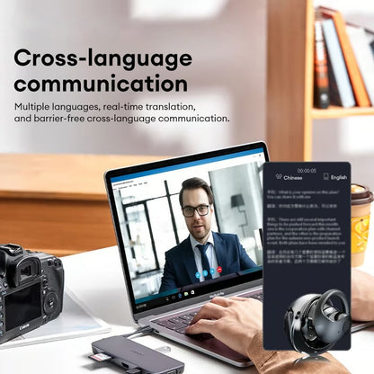 🏆1 Best Seller 🔥AI Translation Wireless OWS Bluetooth5.4 Earphones (Fit iOS & Android) - stavogue