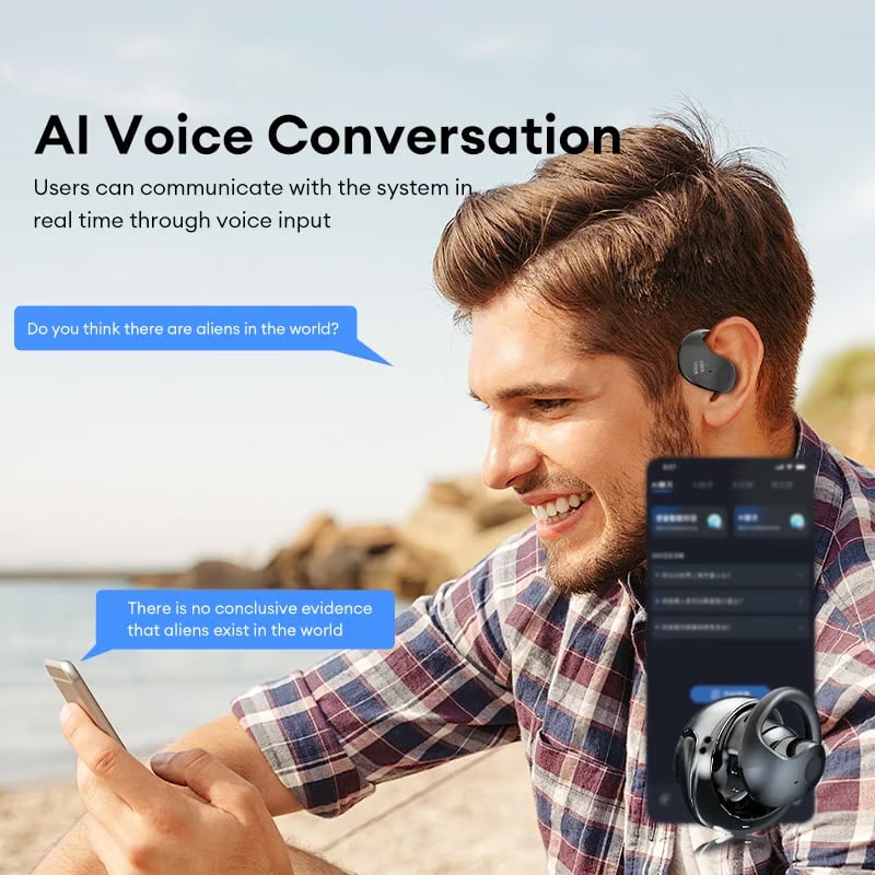 🏆1 Best Seller 🔥AI Translation Wireless OWS Bluetooth5.4 Earphones (Fit iOS & Android) - stavogue