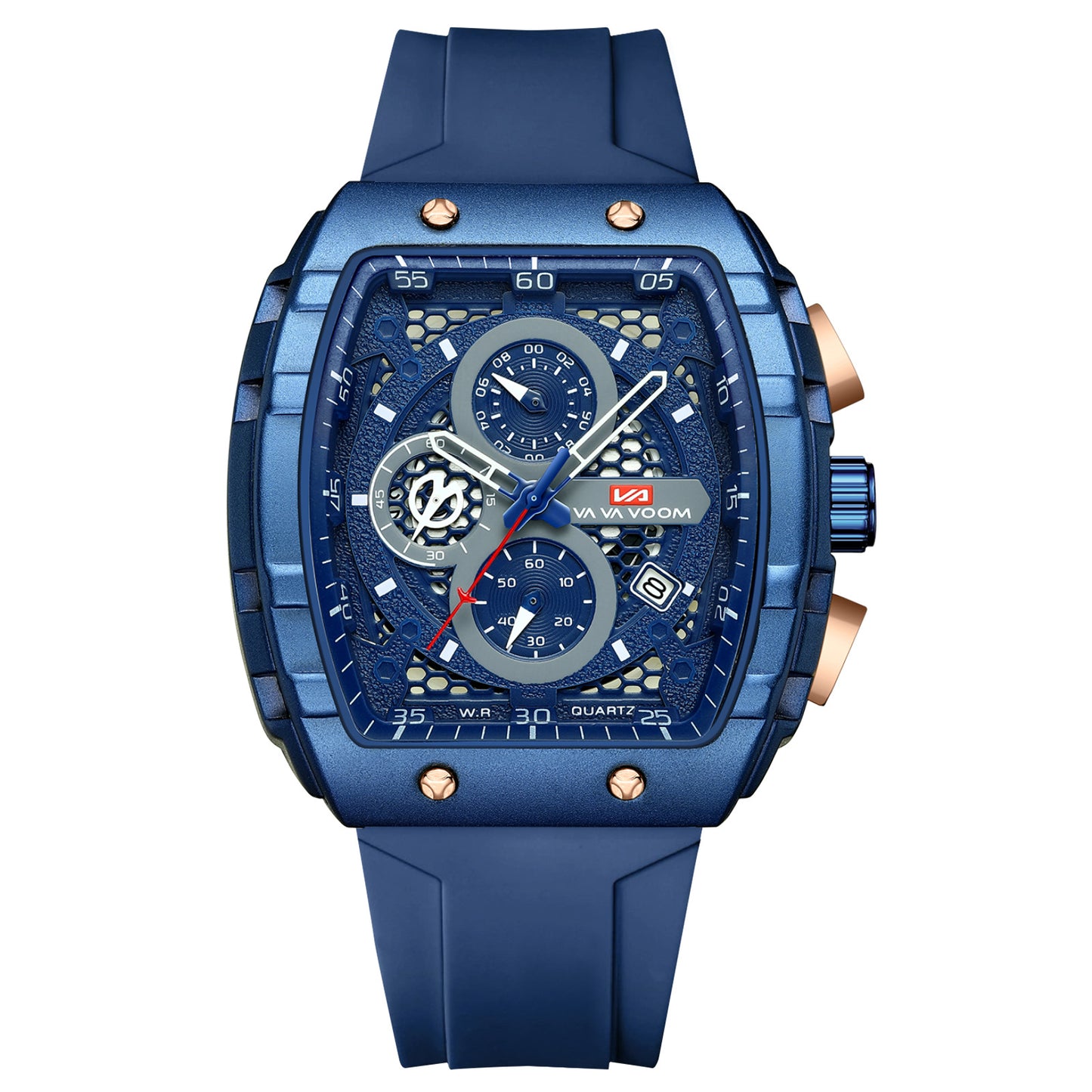 Men's barrel luminous waterproof fashion watch