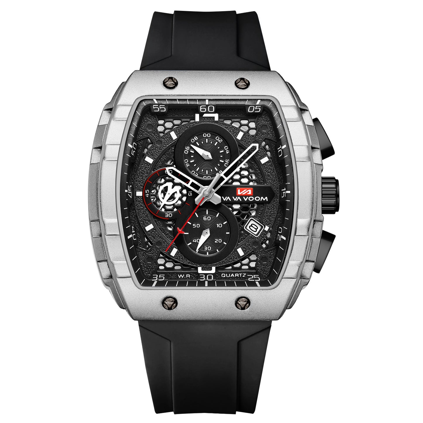 Men's barrel luminous waterproof fashion watch