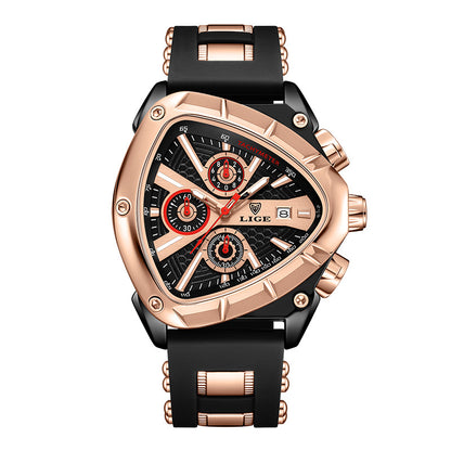 ⌚Limited time offer🔥LIGE Sports Triangle Men's Watch: Irregular Military Fashion
