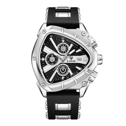 ⌚Limited time offer🔥LIGE Sports Triangle Men's Watch: Irregular Military Fashion