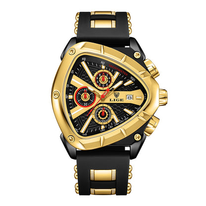 ⌚Limited time offer🔥LIGE Sports Triangle Men's Watch: Irregular Military Fashion