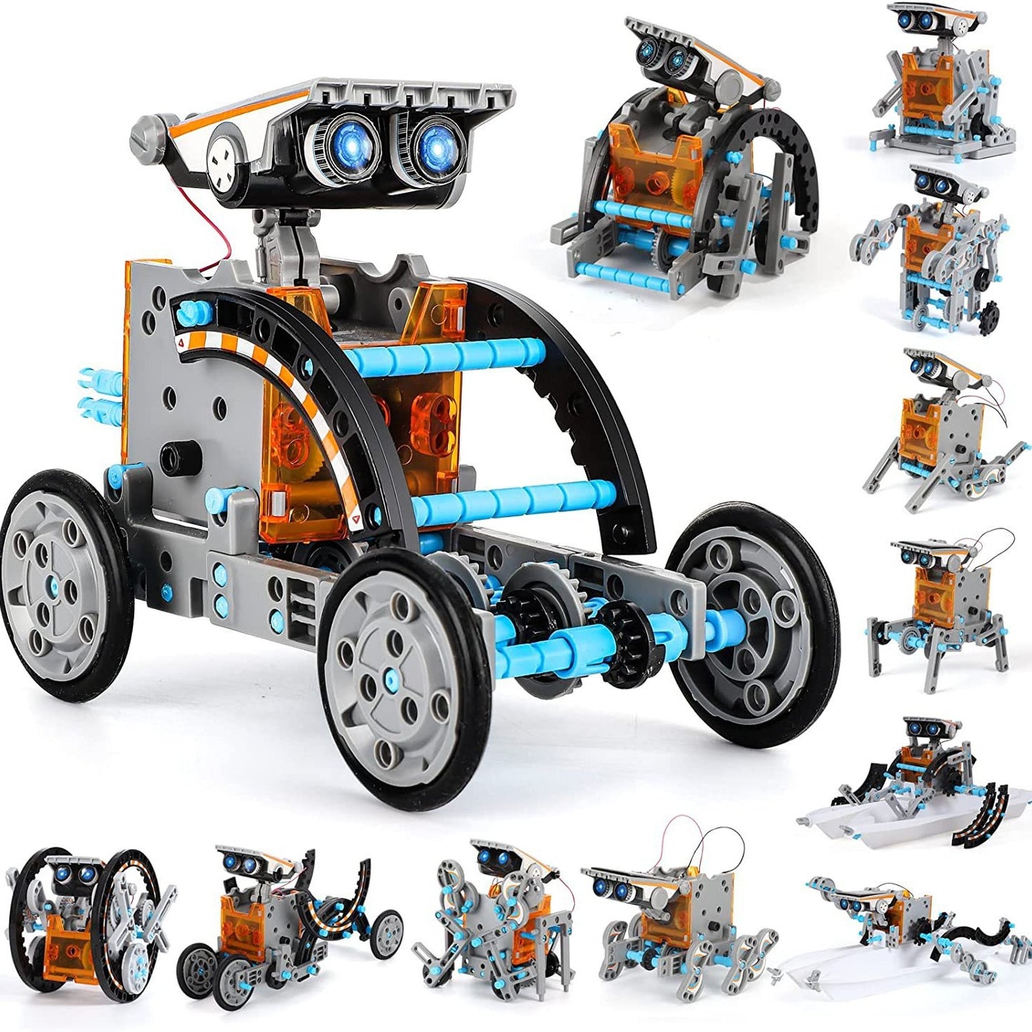 🔥Limited Time 50% OFF⚡Sillbird STEM 12-in-1 Education Solar Robot Toys for Kids(190 Pieces DIY Building)