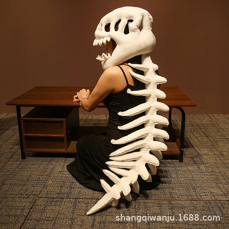 🎉New Year's Sale 50% OFF✨Dinosaur Skeleton Headgear Pillow🦖