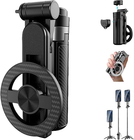 🔥2025 New 4 - in - 1 Multifunctional 360° Rotation Magnetic Selfie Stick - stavogue