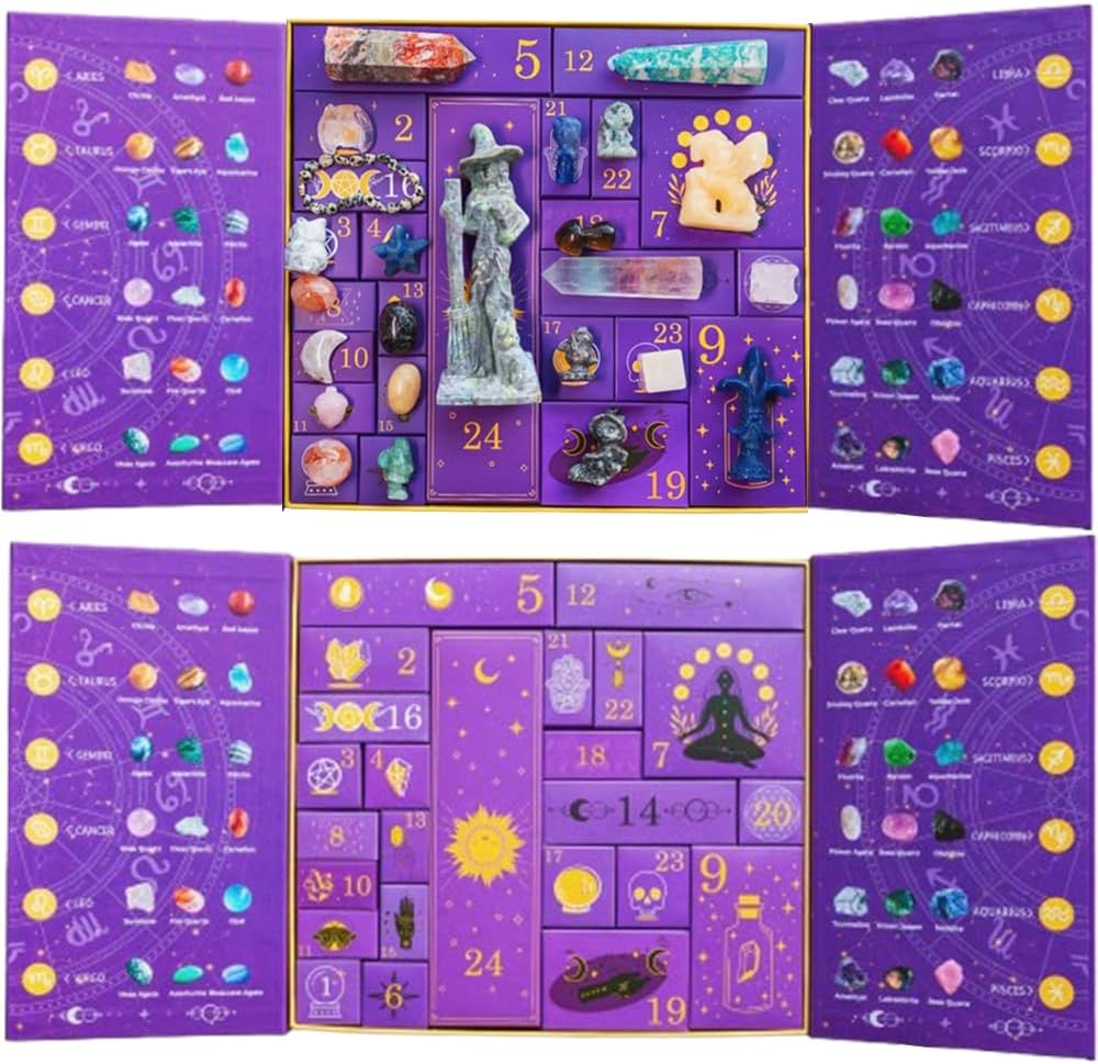 🔥2025 New Release 50% OFF - 🎃Reiki Crystal Halloween Countdown Gift Box🔮The Magic of Healing and Energy Transfer! - stavogue