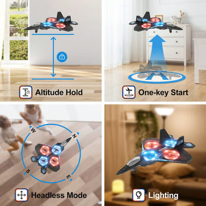 🔥⏰Last Day Promotion🔥V17 Jet Fighter Stunt RC Airplane