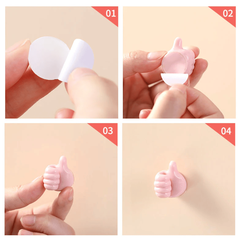 🔥Hot Sale- SAVE 50% OFF🔥10 PCS Set Creative Thumbs Up Wall Hook