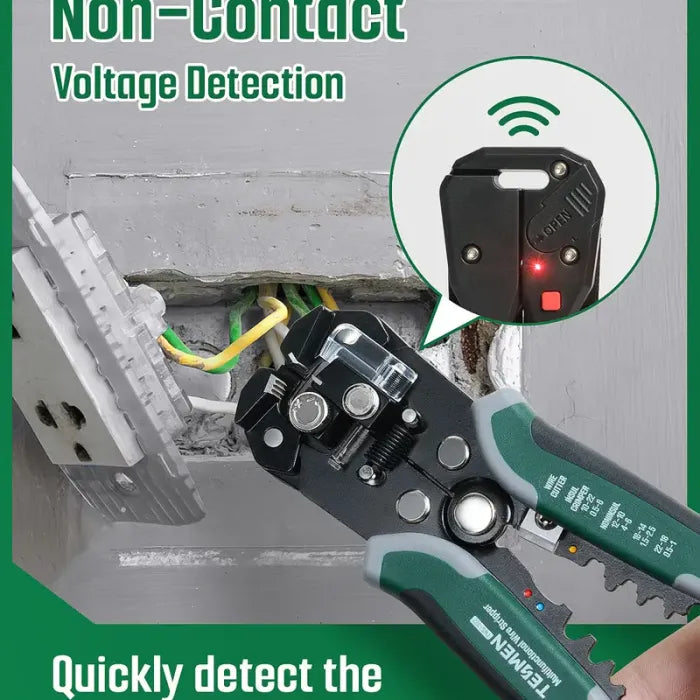 4-in-1 Automatic Wire Stripper Self Adjusting Cable Stripping tool，With Non-Contact Voltage Detection