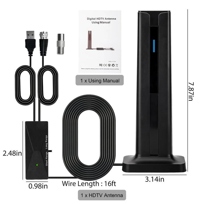 🔥Limited Time 50% OFF🔥TV Antenna Digital HD Antena Indoor HDTV 1080P 4K Long Range