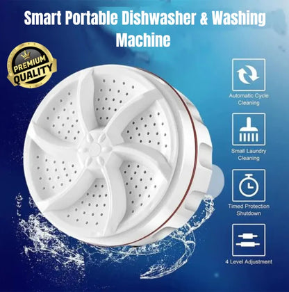 🔥Limited Time 50% OFF🔥2 in 1 Ultrasonic Washing Machine