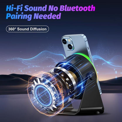 🎁Father's Day Gift-50%OFF🔥4 in 1 Wireless Induction Audio Bluetooth Speaker