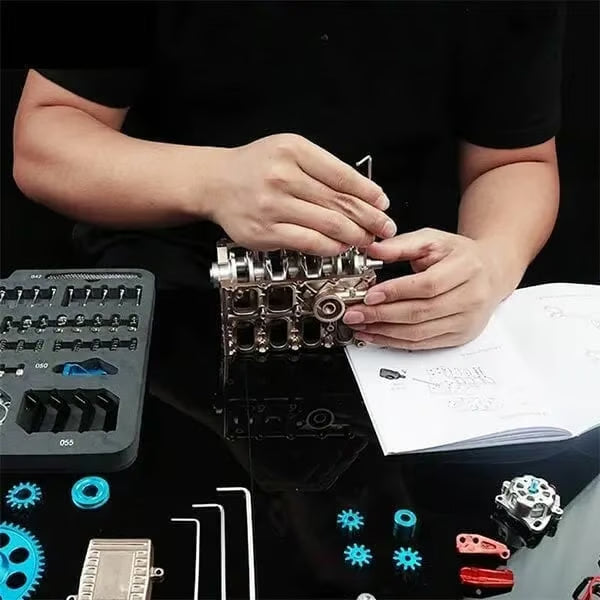 🔥Limited Time 49% OFF⚡-8-Cylinder Full Metal Car Engine Model