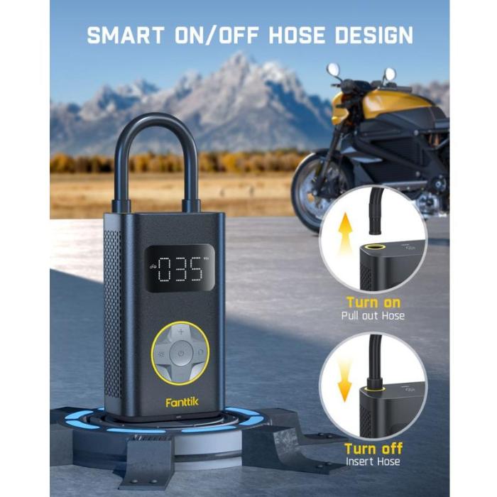 🔥Limited Time 50% OFF⚡X9 Pro Portable Tire Inflator with Smart ON/OFF Hose Design