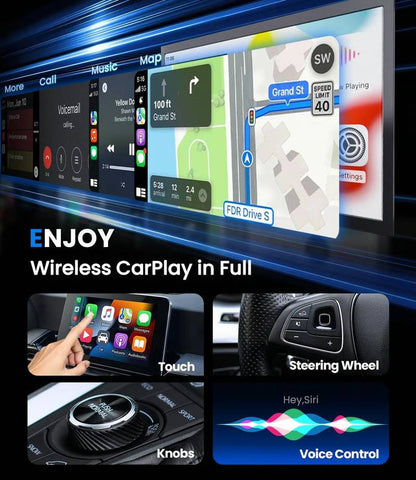 🔥Limited Time 50% OFF⚡Carlikeit 2-in-1 Wireless CarPlay & Android Auto Adapter🚗