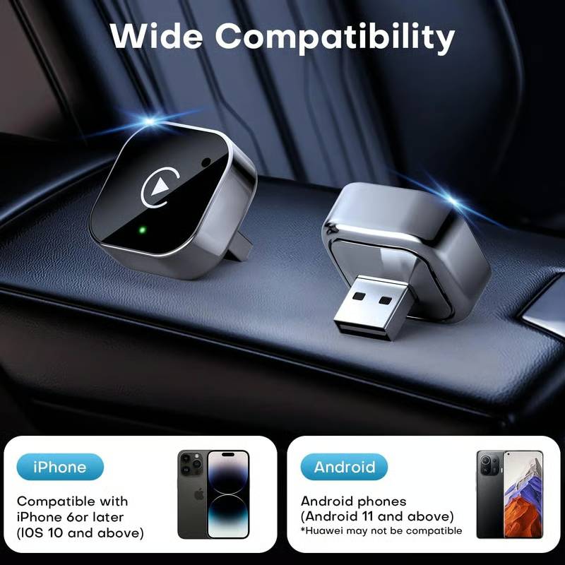 🔥Limited Time 50% OFF⚡Carlikeit 2-in-1 Wireless CarPlay & Android Auto Adapter🚗
