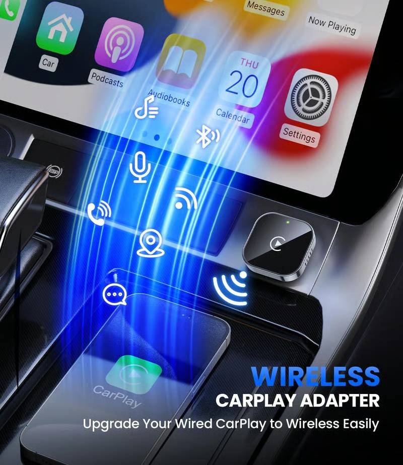 🔥Limited Time 50% OFF⚡Carlikeit 2-in-1 Wireless CarPlay & Android Auto Adapter🚗