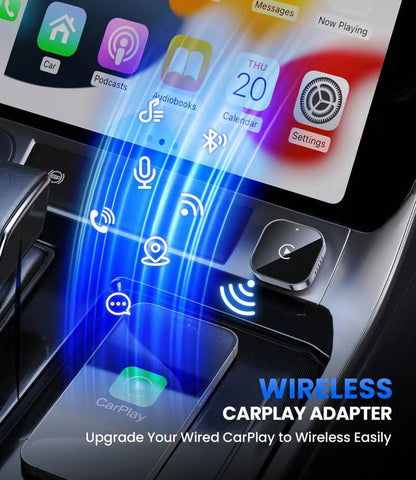 🔥Limited Time 50% OFF⚡Carlikeit 2-in-1 Wireless CarPlay & Android Auto Adapter🚗