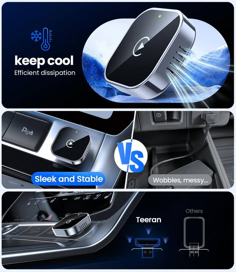 🔥Limited Time 50% OFF⚡Carlikeit 2-in-1 Wireless CarPlay & Android Auto Adapter🚗