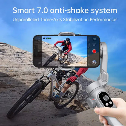 🔥Big Promotion 49% OFF💥Gimbal Stabilizer for Smartphone, 3-Axis iPhone Gimbal, Portable Gimbal w/OLED Display（Three-year warranty）