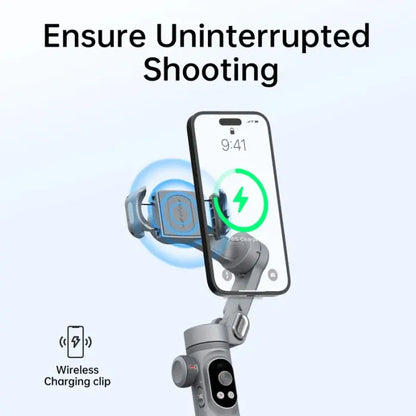 🔥Big Promotion 49% OFF💥Gimbal Stabilizer for Smartphone, 3-Axis iPhone Gimbal, Portable Gimbal w/OLED Display（Three-year warranty）
