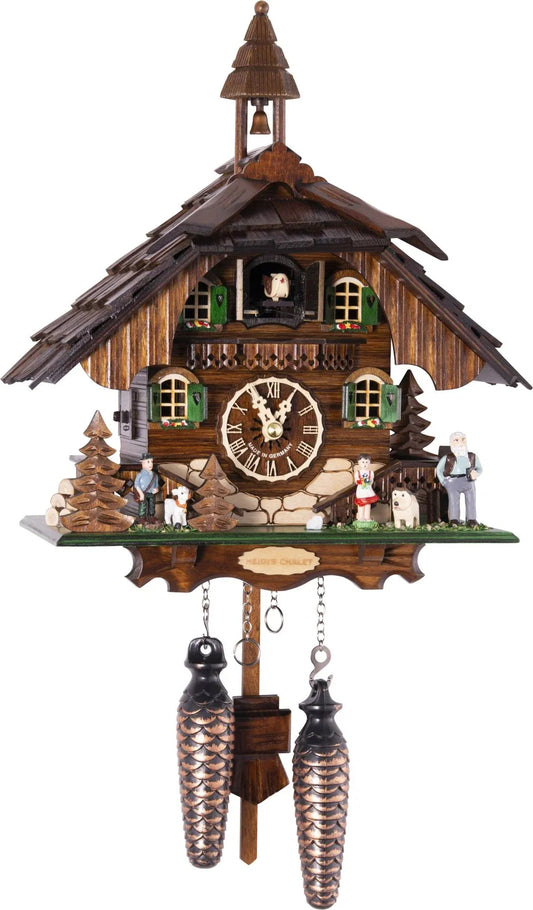 Cuckoo Clock Karwendel Moutain Hut - Quartz Chalet 31cm - Engstler