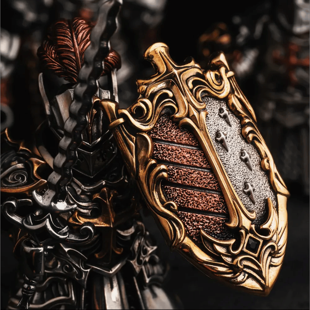 🔥2025 NEW ARRIVAL🔥Medieval Knight Metal Statue (Magnetic Detachable)