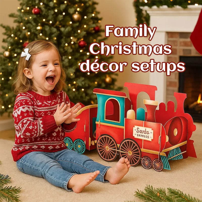 🎁 Santa’s Gift Train — Deliver Holiday Cheer in Style! 🚂🎄（Hand Folding）