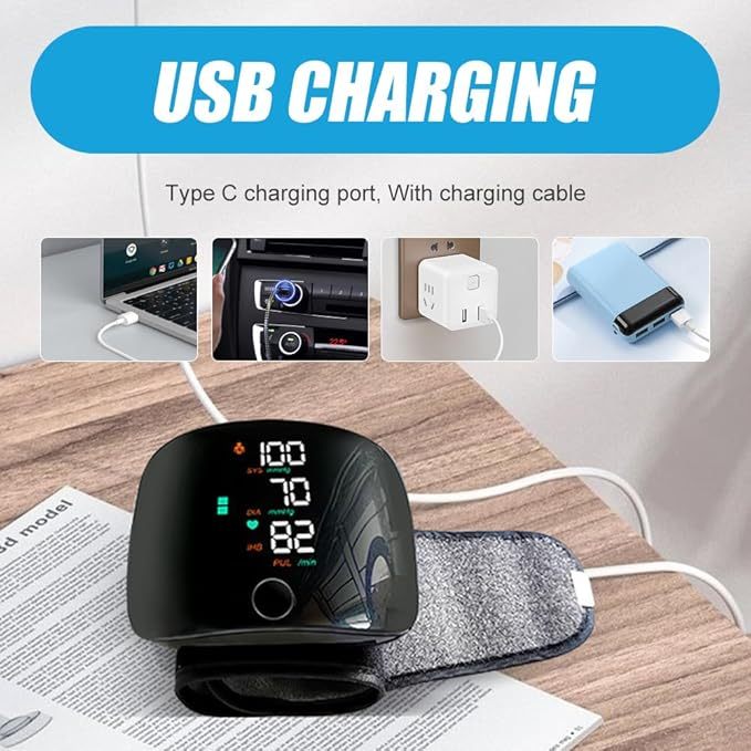 💥Black Friday Hot Sale🔥Wrist Blood Pressure Monitor Led Display（Best Gift For Parents）🎁