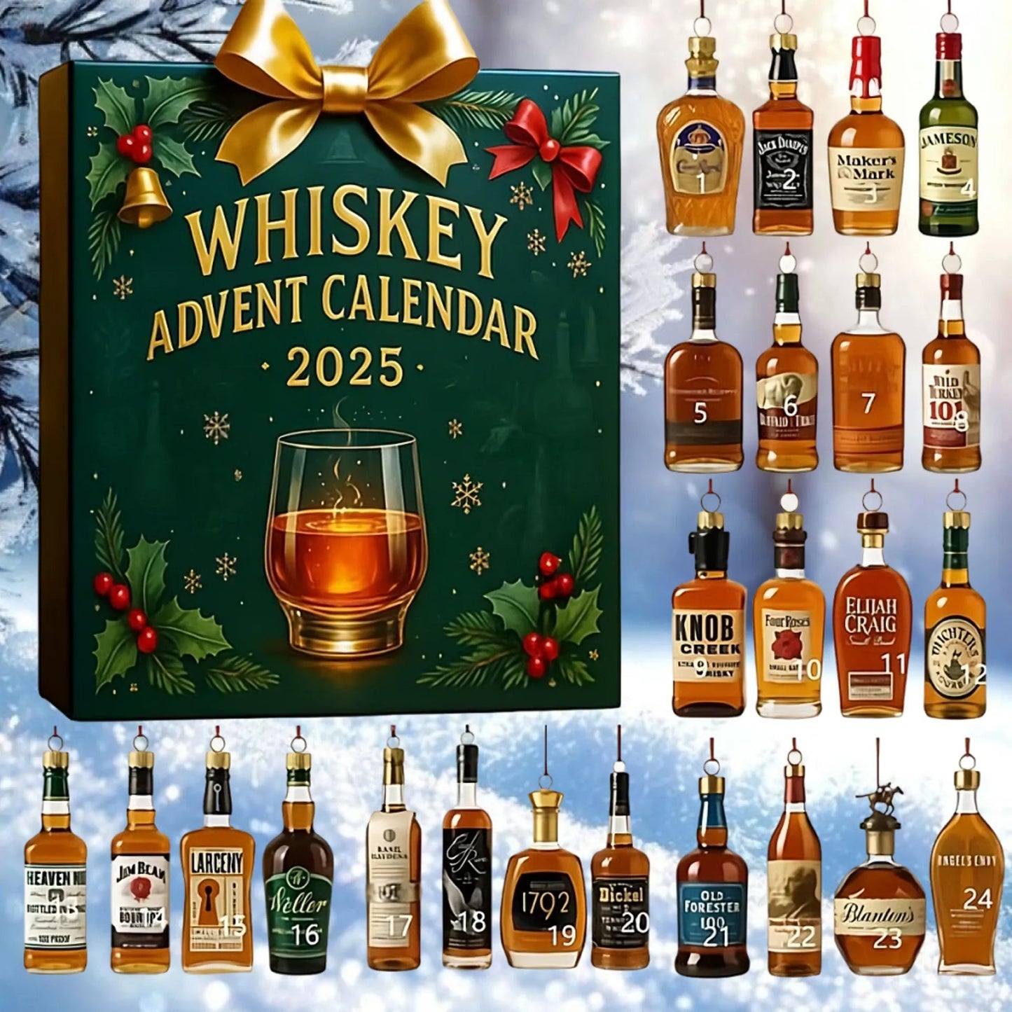 🎅Christmas Hot Sale-50% OFF🎁2025 Whiskey Advent Calendar Blind Box🍾（24 bottles）