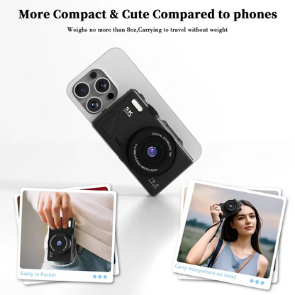 💥Black Friday Sale 50% OFF📸2025 Digital 5k camera ,Portable Retro Camera,180° digital camera with flip screen,18X Digital Zoom vlogging camera