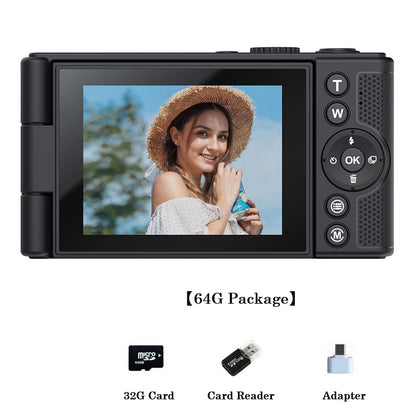 💥Black Friday Sale 50% OFF📸2025 Digital 5k camera ,Portable Retro Camera,180° digital camera with flip screen,18X Digital Zoom vlogging camera