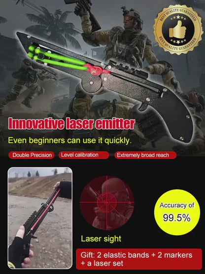 🔥Limited-time sale-50% OFF⚡Precision Aiming High Power Laser Slingshot