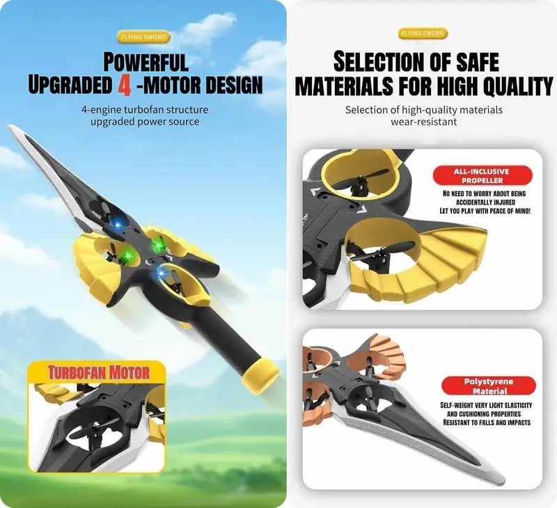 🎉New Year's Sale 50% OFF✨Sword-riding stunt  aircraft-Fly a fighter jet🛩️