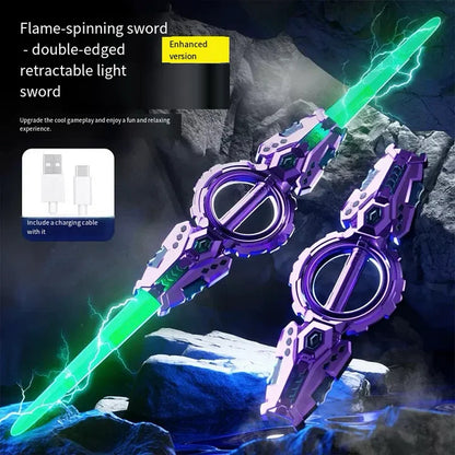 🎉New Year's Sale 50% OFF✨Cyberpunk Rotate Dual-Blade Sword Toy⚔️