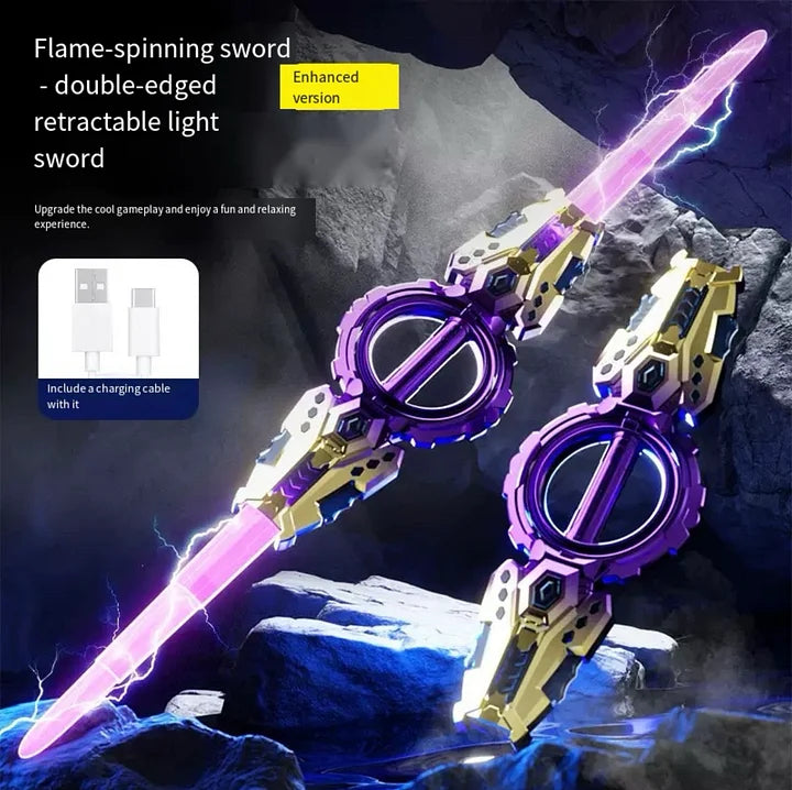 🎉New Year's Sale 50% OFF✨Cyberpunk Rotate Dual-Blade Sword Toy⚔️