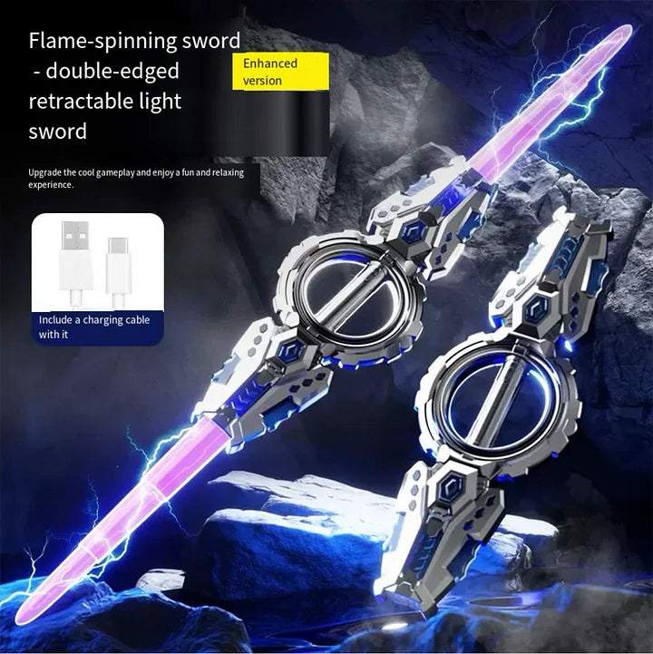 🎉New Year's Sale 50% OFF✨Cyberpunk Rotate Dual-Blade Sword Toy⚔️